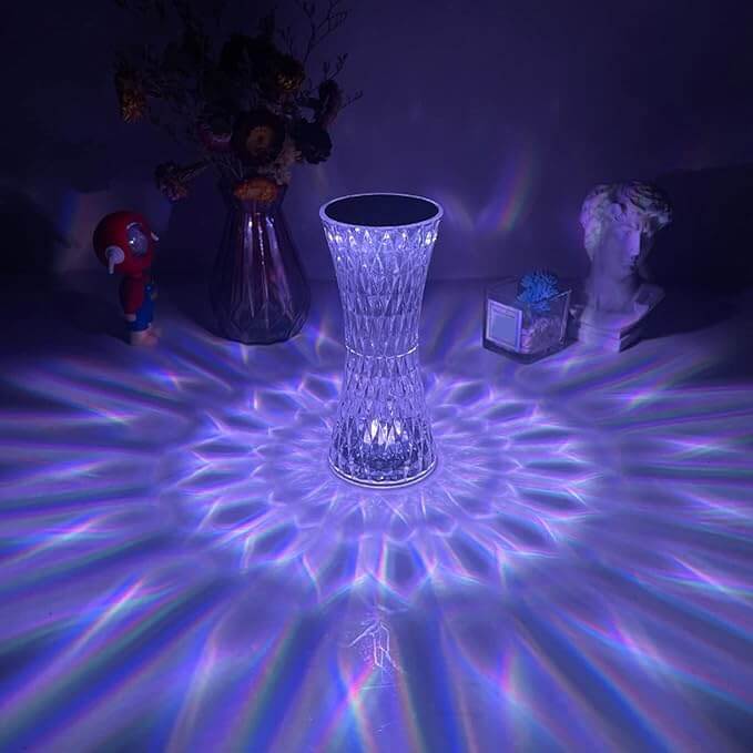 Crystal Three Modes USB Rechargeable Touch Lamp