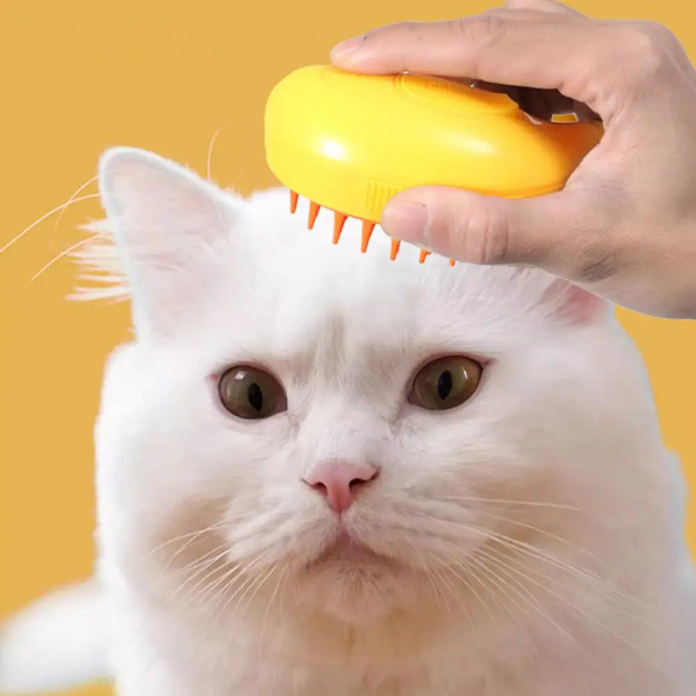 Grooming Brush for Pets Multifunctional Pet Grooming Tool Banana Shape Steamy Cat Brush for Hair Removal Grooming Pet for Pets