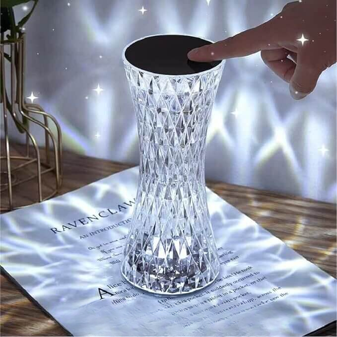 Crystal Three Modes USB Rechargeable Touch Lamp