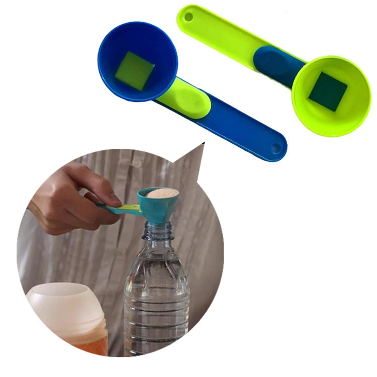 Mess Free Measuring Funnel Creative Protein Powder Sliding Spoon Egg Yolk Separation Funnel