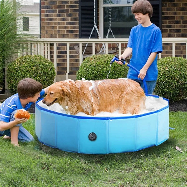 Pet Swimming Bathtub Pool Collapsible Hard Plastic Pet Swimming Bathtub Pool Medium